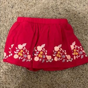 Epic threads hot pink floral girls skirt